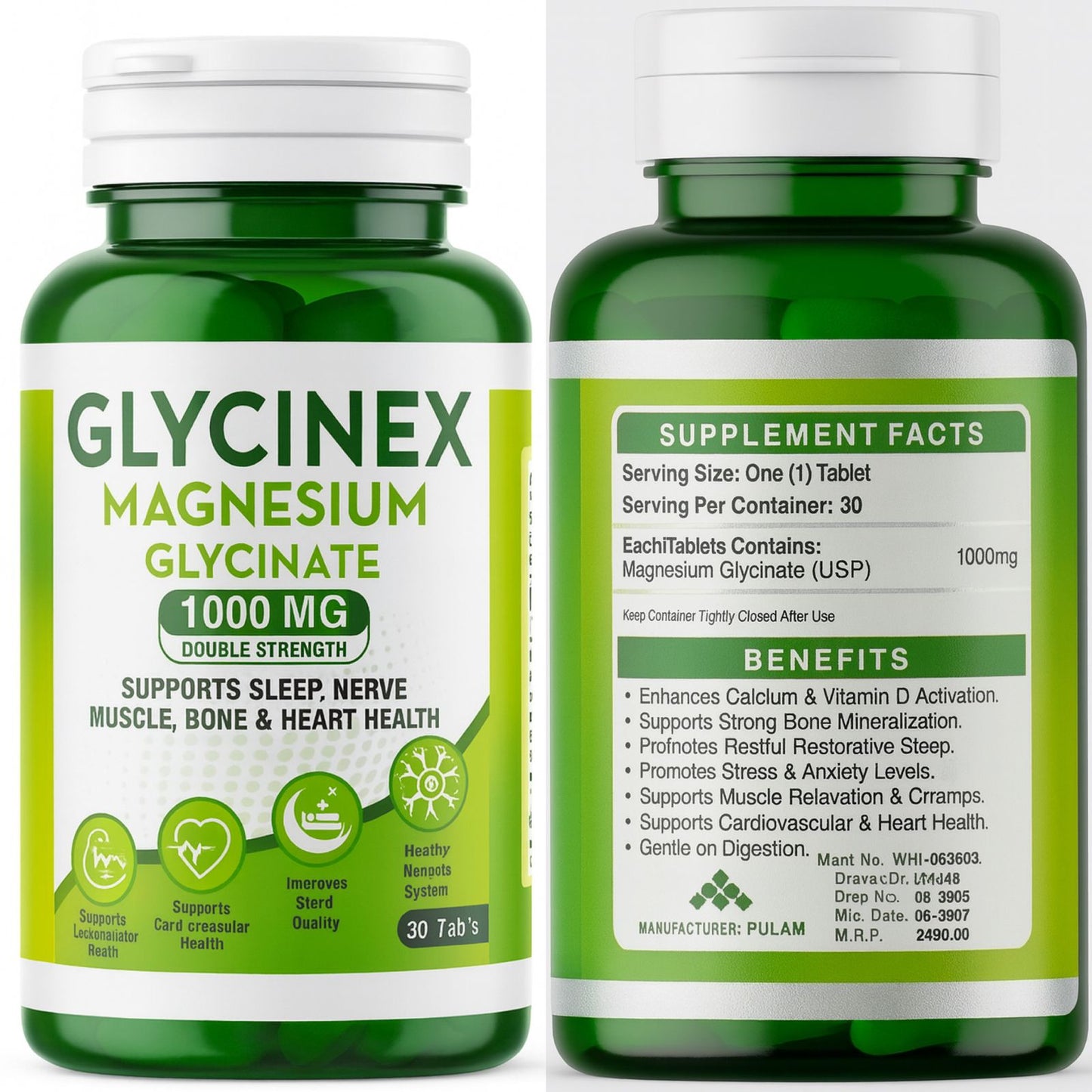 GLYCINEX (MAGNESIUM GLYCINATE 1000MG)